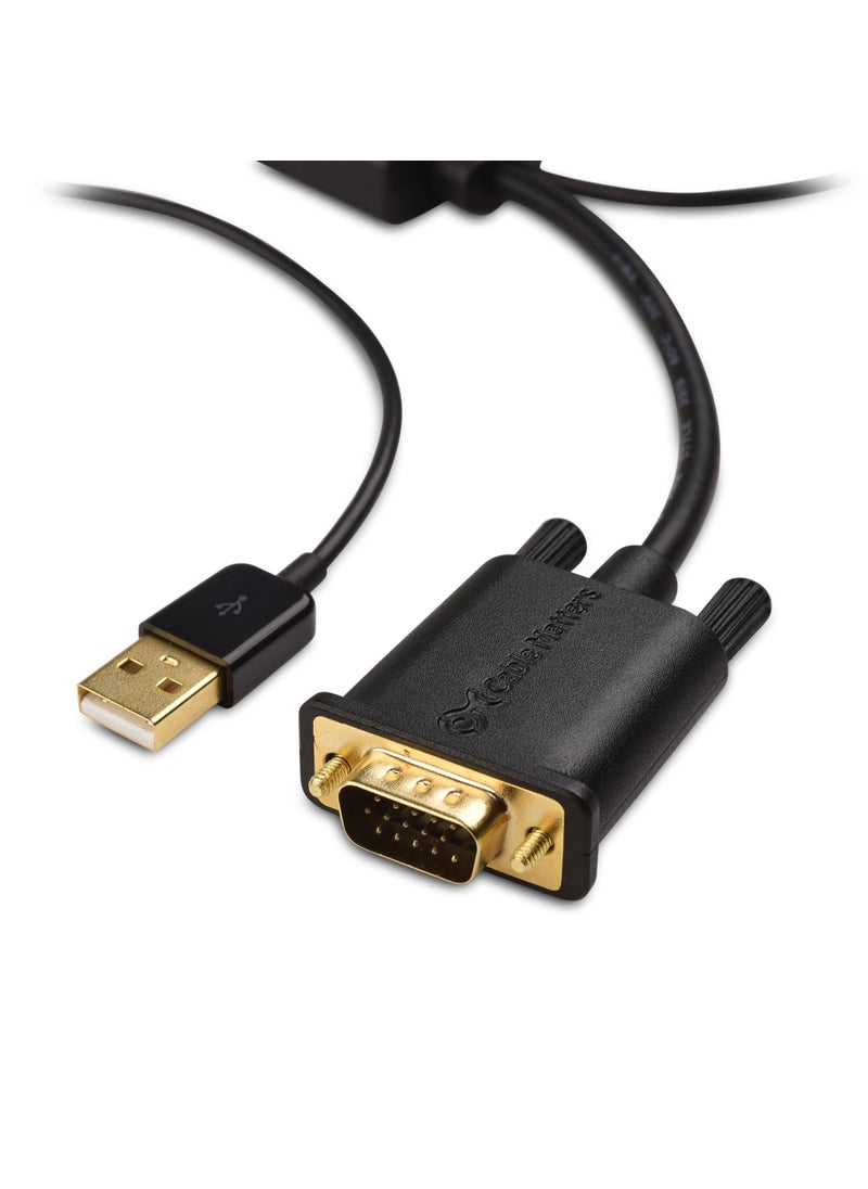 Cable Matters Cable Matters VGA to HDMI Adapter for Monitor and TV (VGA to HDMI Converter) with Audio Support  - Image 5