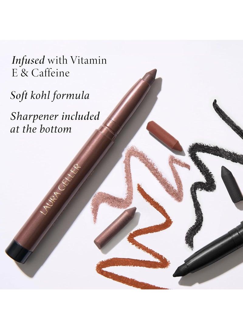 LAURA GELLER NEW YORK Longwear Kohl Kajal Eyeliner Pencil Midnight Blue Kohl Hydrating and Vibrant Eyeliner Pencil With Built in Sharpener For Expert Precision Glides On Effortlessly Kajal Eyeliner - Image 2