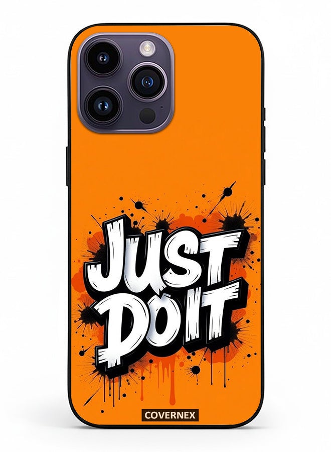 Covernex Apple iPhone 14 Pro Max Protective Case Cover Printed Featuring Just Do It Street Art - Image 2
