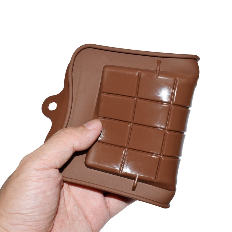 homEdge Break-Apart Chocolate Molds, Set of 4 Packs Food Grade Non-Stick Silicone Protein and Energy Bar Molds - Image 5