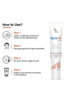 FIXDERMA Tranexamic Acid + 2% Kojic Acid + 1% Arbutin Skarfix -Tx Face Cream | Pigmentation Removal Cream | Kojic Acid Cream | Uneven Skin Tone - 30 Gm  - Image 5