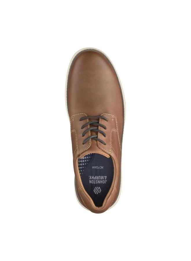 Johnston & Murphy Men's McGuffey 2 Plain Toe Lace Up Dress Casual Shoe, Tan Full Grain, 11 - Image 2