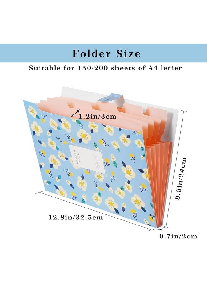 Corslet مجلدات ملفات قابلة للتوسيع من كورسليت للشهادات للمستندات، حجم كبير، حامل ورق A4، منظم للمدرسة والمكتب والمنزل، متعدد الألوان، مع 5 جيوب (عبوة من قطعتين) - Image 2