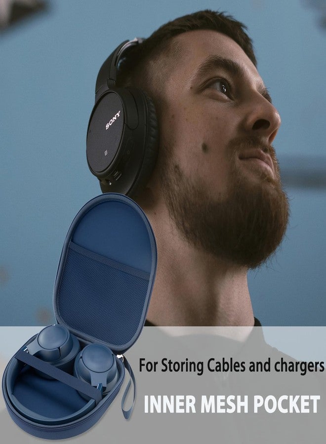 TYSORETY Case Compatible with Tune 520BT 510BT 720BT 770NC 670NC, Sony WH-CH720N WH-CH520 Noise Canceling Wireless Headphones, Portable Travel Headphone Case (Blue) - Image 5