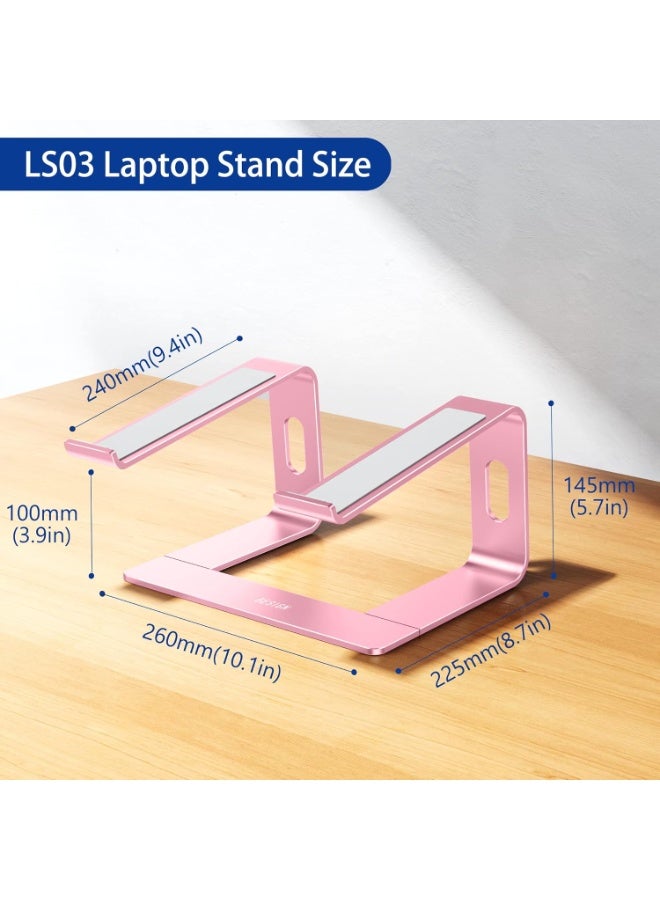 حامل كمبيوتر محمول، حامل كمبيوتر مريح، حامل كمبيوتر محمول متوافق مع جميع أجهزة الكمبيوتر المحمولة من 10 إلى 15.6 بوصة - Image 4