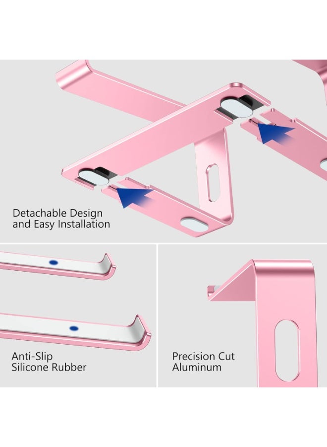 حامل كمبيوتر محمول، حامل كمبيوتر مريح، حامل كمبيوتر محمول متوافق مع جميع أجهزة الكمبيوتر المحمولة من 10 إلى 15.6 بوصة - Image 5
