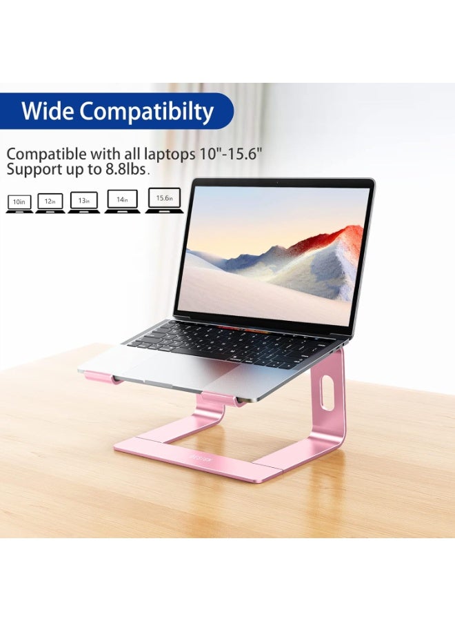 حامل كمبيوتر محمول، حامل كمبيوتر مريح، حامل كمبيوتر محمول متوافق مع جميع أجهزة الكمبيوتر المحمولة من 10 إلى 15.6 بوصة - Image 3