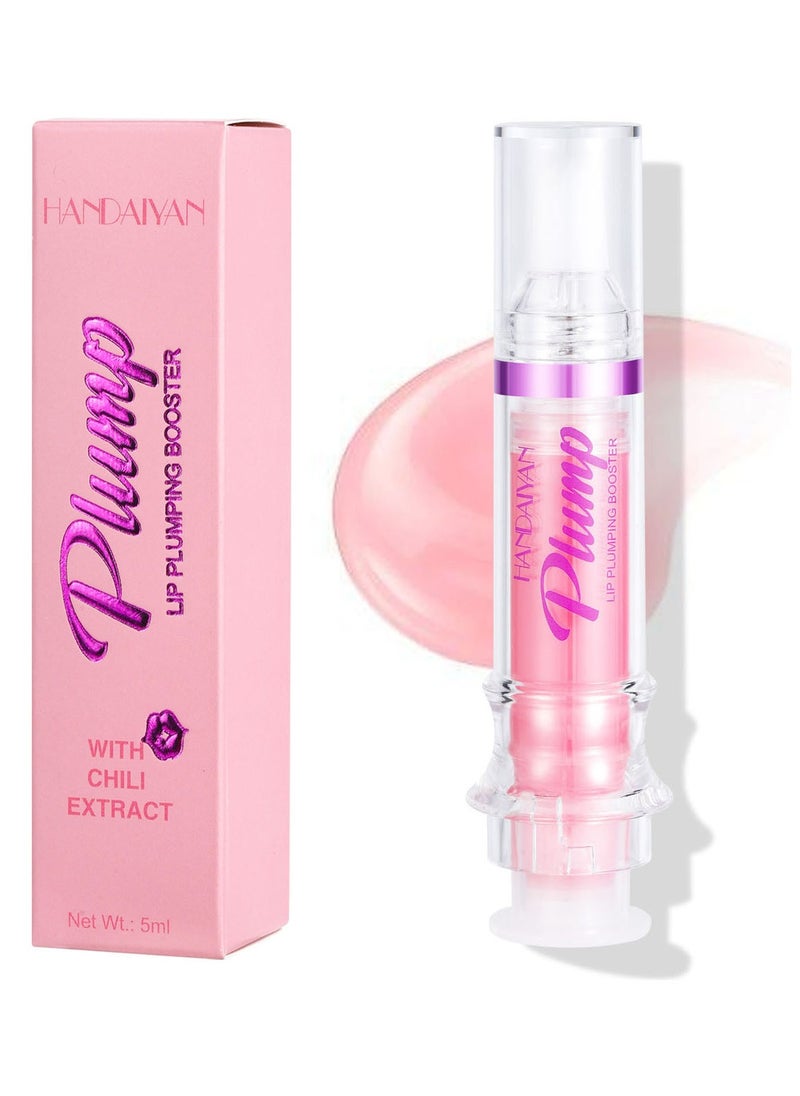 Handaiyan Lip Gloss- Lips Plumper Hyaluronic Acid, Moisturizing, Light High Shine, Non-Sticky,Soften And Condition,Crushed Diamonds, Nude Stain Lips Treatment ,Glow,Oil,Glaze,Balm,Glitter Lifter Glosses Tubes  - Image 1