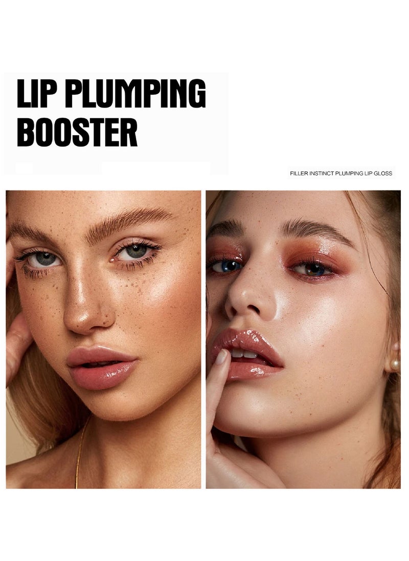 Handaiyan Lip Gloss- Lips Plumper Hyaluronic Acid, Moisturizing, Light High Shine, Non-Sticky,Soften And Condition,Crushed Diamonds, Nude Stain Lips Treatment ,Glow,Oil,Glaze,Balm,Glitter Lifter Glosses Tubes  - Image 5