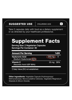 Toniiq Hyaluronic Acid 180 Capsules  - Image 2