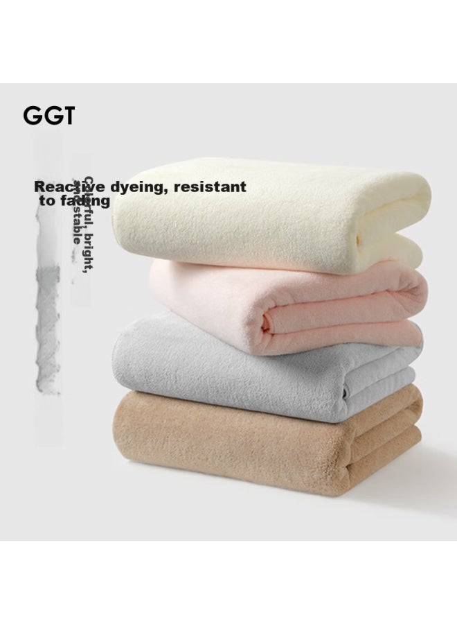 Ggt Towel And Bath Towel Set Of Three For Men And Women, Adult Bath And Face Towel, Quick-drying, Lint-free, Absorbent, Large Size, Empty Color - Image 3