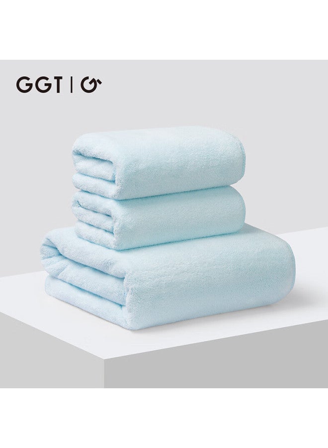 Ggt Towel And Bath Towel Set Of Three For Men And Women, Adult Bath And Face Towel, Quick-drying, Lint-free, Absorbent, Large Size, Empty Color - Image 1