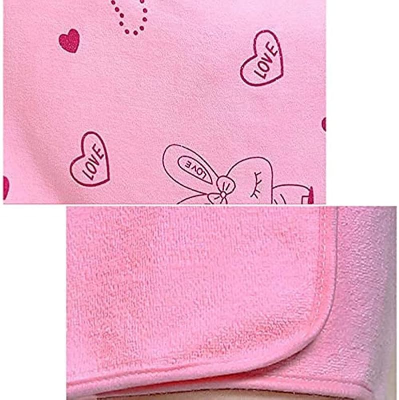 Temoli Bathrobe for Women, Towel Bathrobe for Women 80 x 130 cm. Pack of 1|Pink - Image 3