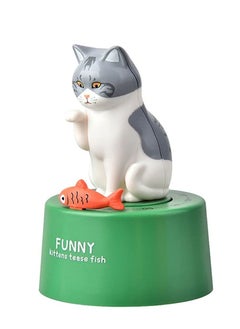 SYOSI SYOSI, Cartoon Mechanical Kitchen Timer, 60-Minute Wind Up Dial 360° Rotating, Cat Shape Timer for Cooking Reading or Sport  - Image 1