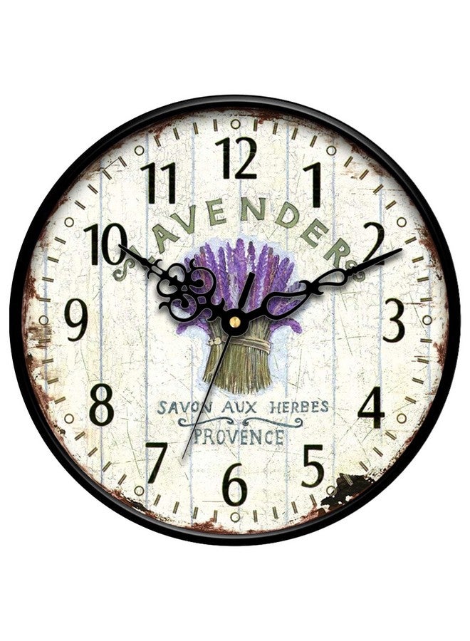 IIK COLLECTION 12-inch Plastic Designer Analogue Sweep Silent (No Tic-Tic Sound) Quartz Movement Round Wall Clock for Home, Wall Clock for Living Room, Bedroom, (30 cm x 30 cm x 6 cm) - Image 1