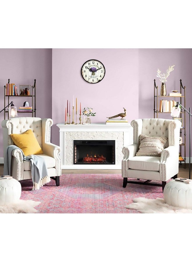 IIK COLLECTION 12-inch Plastic Designer Analogue Sweep Silent (No Tic-Tic Sound) Quartz Movement Round Wall Clock for Home, Wall Clock for Living Room, Bedroom, (30 cm x 30 cm x 6 cm) - Image 2