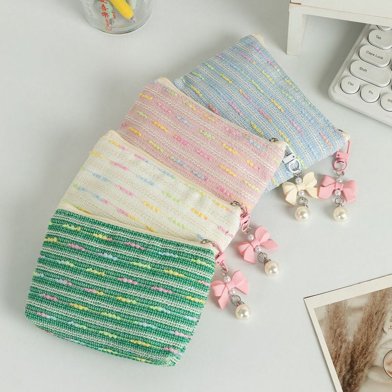 Colorful Light Green Coin Purse Small Cosmetic Bag For Women Touch Up Pouch - Image 2