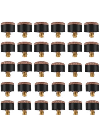 Screw on Billiard Cue Tips, 12 mm/13 mm Hard Leather Billiard Pool Cue Stick Tips Replacement Kit with Storage Box, for Pool Cues and Snooker (30Pcs - Brown) - pzsku/Z188EB2E21BA3E72919F6Z/45/_/1695640103/ce04f0cc-e741-4a25-be01-c89ba2bfd716