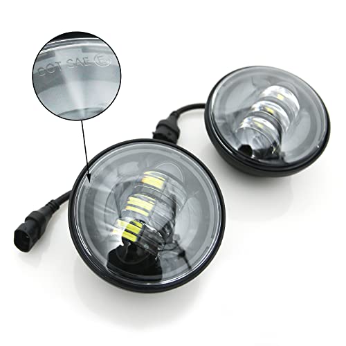 Happy-motor Motorcycle fog light Auxiliary Spotlight custom dynamics lights for harley davidson Turn Signal Touring Lights Fog Light Brackets For Harley street glide FLHX Gloss Black Bracket - Image 4