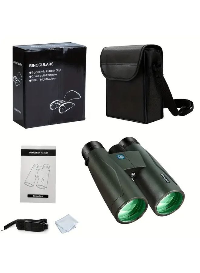 SUNCORE 10x50 HD Adult Binoculars Large Field Clear Low Light Vision Lightweight Bird Watching Grey - Image 5