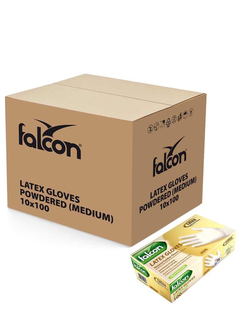 FALCON LATEX GLOVES (M)-1000 PC - Image 1