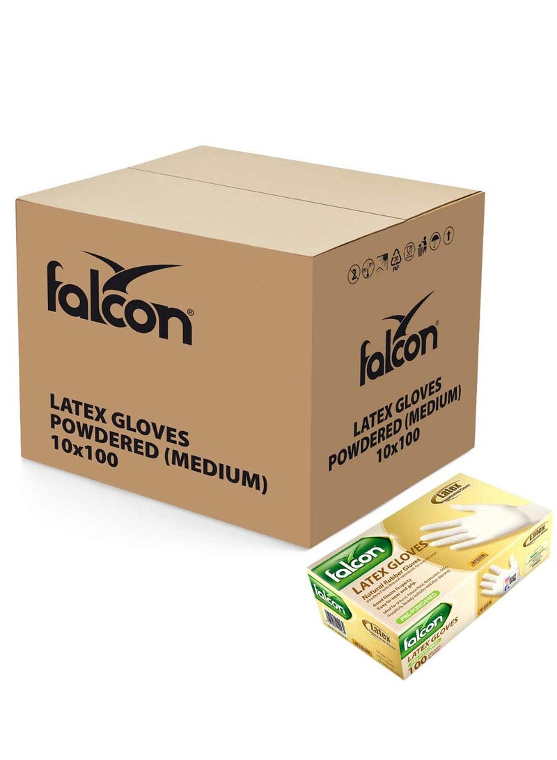 FALCON LATEX GLOVES (M)-1000 PC - Image 2