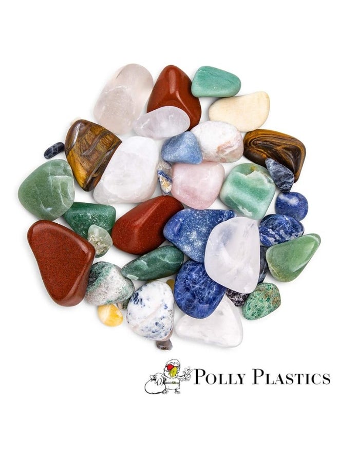 Polly Plastics - Polly Plastics Rock Tumbler Media Grit Refill, Medium 180/220 Silicon Carbide Grit, Stage 2 for Tumbling Stones (2 Pack) (2 lb.) - Image 1