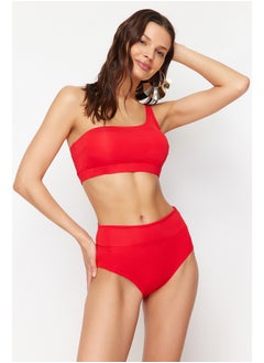 Red One Shoulder High Waist Regular Bikini Set TBESS24BT00126 - pzsku/Z188F32FEF3E93AED98A8Z/45/_/1730941978/bc3ad140-c2ae-4c6a-95ff-bb3116e0f5b9