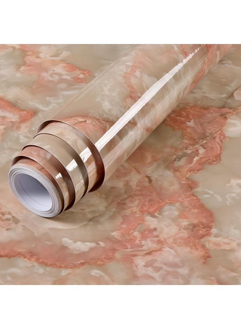 الأزرق جي دبليو الرخام ورقة 40x500cm ورق الجدران ذاتية اللصق للماء لمعان بولي كلوريد الفينيل الفينيل الغرانيت ورقة مضادة للنفط تغطية الأثاث كونترتوب المطبخ بطانة الجرف - Image 1