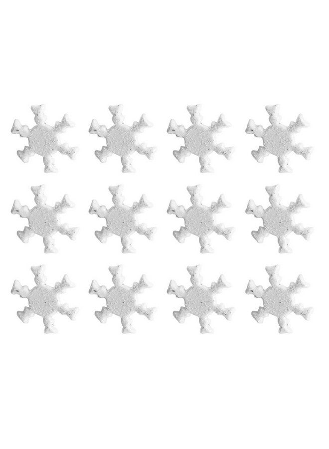 Amosfun 100Pcs Mini Brads Metal Flower Snowflake Brads Scrapbooking Brads Paper Fasteners For Christmas Diy Crafts 12Mm - Image 1