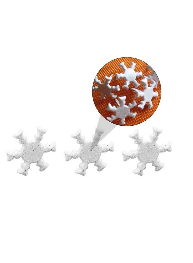 Amosfun 100Pcs Mini Brads Metal Flower Snowflake Brads Scrapbooking Brads Paper Fasteners For Christmas Diy Crafts 12Mm - Image 2