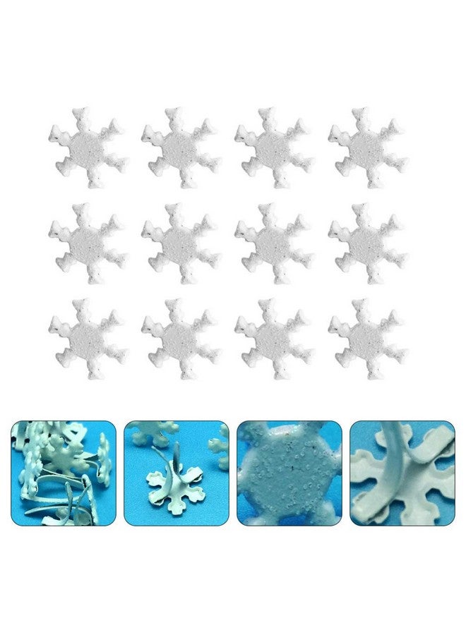 Amosfun 100Pcs Mini Brads Metal Flower Snowflake Brads Scrapbooking Brads Paper Fasteners For Christmas Diy Crafts 12Mm - Image 4