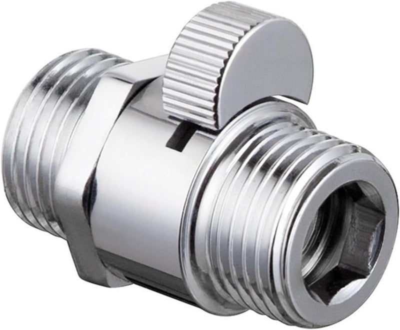 Bathroom Shower Bath Water Tap Accessory Brass Junction Flow Control Valve Diverter Shut-off Angle(A1) - Image 1