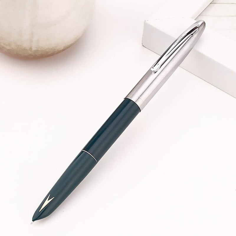 Goldleaf Hero Pen Original Fountain Ink Pen Iridium Nib Model 329 Silver Cap, Black Green Maroon - Pack of 3 - Image 4