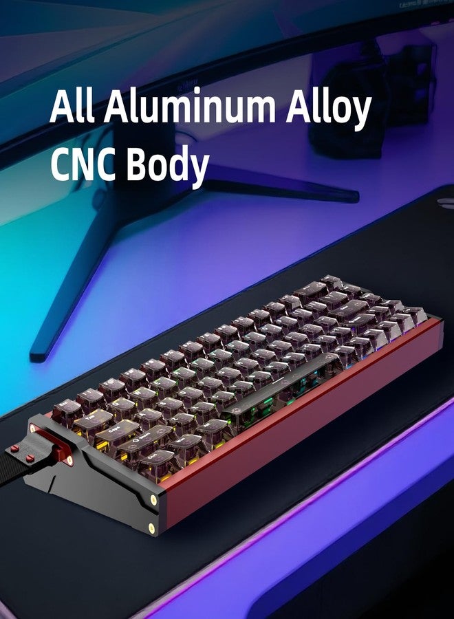 IROK MG68Plus Rapid Trigger,Full Aluminum Alloy Body Magnetic Switch Keyboard,65% TKL，PCB Nano-Coating Waterproof,0.001MM Accuracy,256KHZ Single Key Scan Rate,RGB Wired Gaming Keyboard(Black) - Image 3