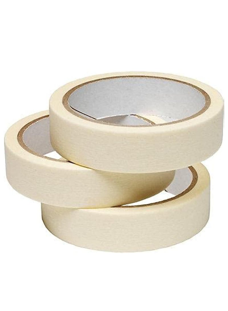 Generic شريط لاصق مؤقت 1 انش مجموعة من 3 قطع للدهانات و الاعمال اليدويه  - Image 1