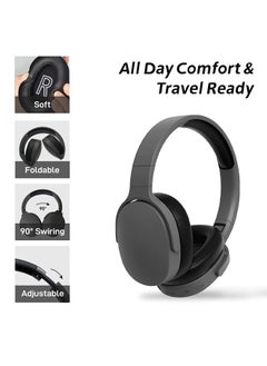 ShebSheb Wireless On Ear Bluetooth Headphones,Foldable Bluetooth Wireless Headset Over Ear with Noise Cancelling Microphone  - Image 2