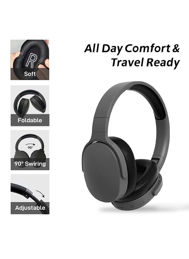 ShebSheb - Wireless On Ear Bluetooth Headphones,Foldable Bluetooth Wireless Headset Over Ear with Noise Cancelling Microphone - Image 1