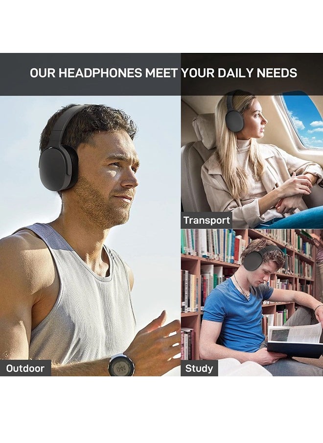 ShebSheb - Wireless On Ear Bluetooth Headphones,Foldable Bluetooth Wireless Headset Over Ear with Noise Cancelling Microphone - Image 1