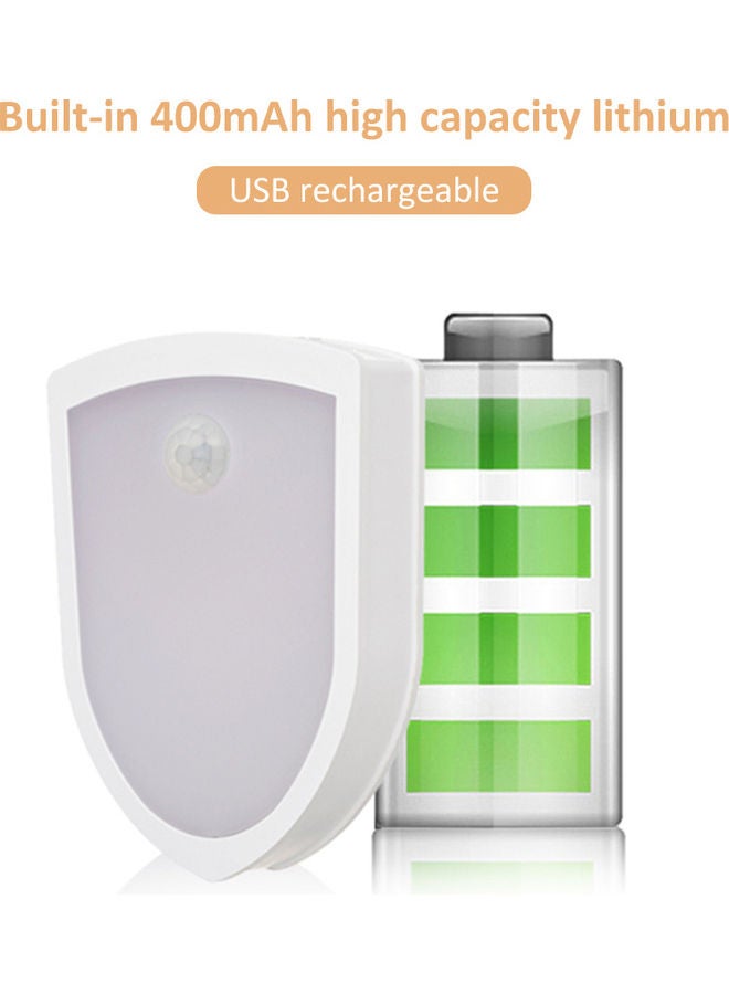 Loquat Two sets of LED human body induction night lights white 8.8*6.2*7.3cm - Image 3