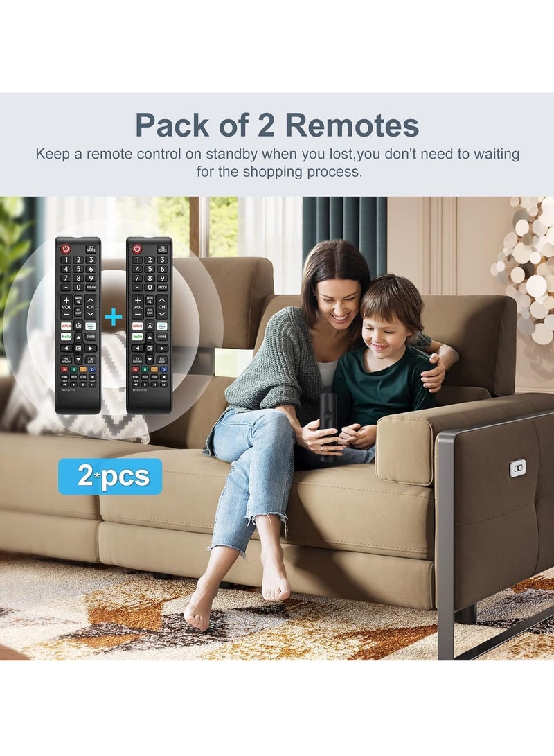 TIGER (2 Pack) Universal Remote Control for Smart TV – Compatible with LED, LCD, HDTV, and 4K Smart TVs – No Setup Required, Easy-to-Use Replacement Remote with Long-Range Infrared Signal, Durable, Universal TV Remote for All Brands - Image 4