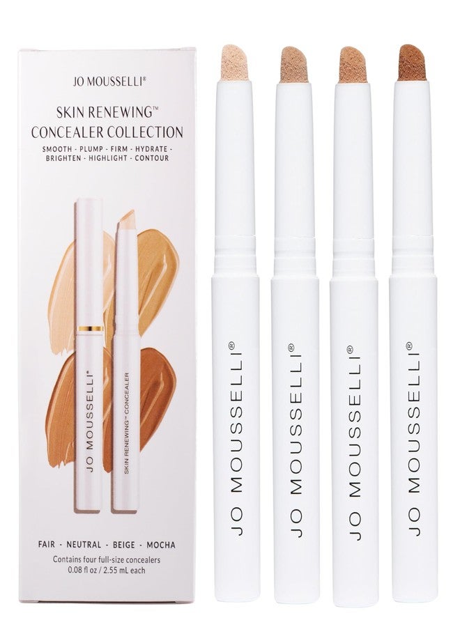 Xtreme Lashes Skin Renewing Cream Concealer Collection, Fair, Neutral, Beige, Mocha, 0.08 Fl Oz (Pack of 4), Face Makeup, All Skin Types, Medium Coverage, Hydrates, Protects, and Soothes Skin - Image 1