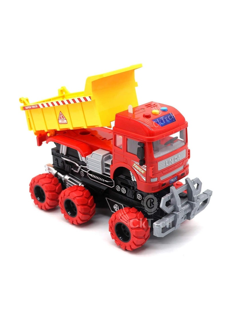 UKR UKR Construction Transformed Truck | Light & Music Sound Effect Dumper Vehicle Toy | Fun Car Truck for Kids Age 3+ - Image 2