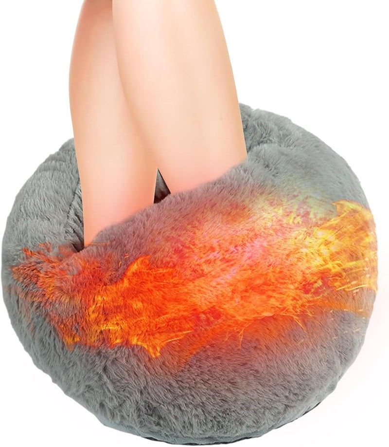 windforgecraft Foot Warmer Under Desk,USB Heated Feet Warmers | Anti-Slip Point Design Rapid Heating Foot Warmer for Home3 Levels of Timing and Temperature Control Borato - Image 1