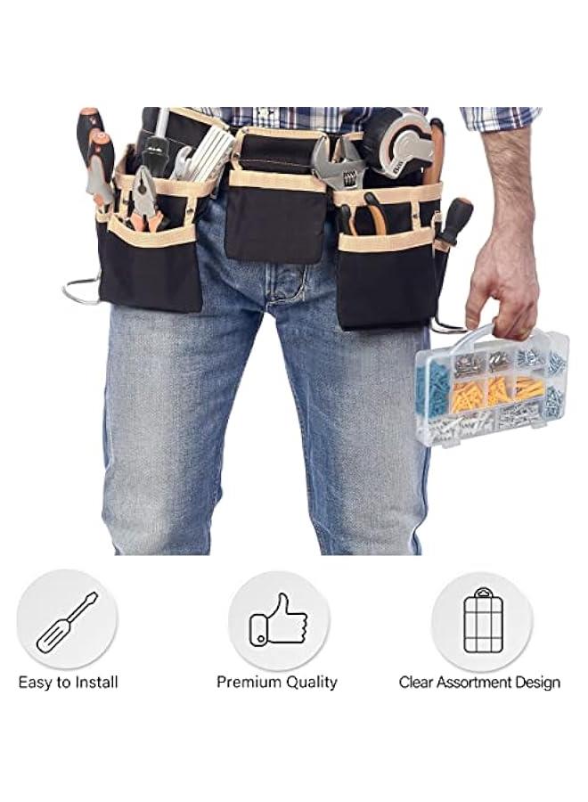 Arabest Assortment Kit with 510 Drywall Anchors and Screws, Self Drilling, 6 Sizes, Organizer Box Included  - Image 2