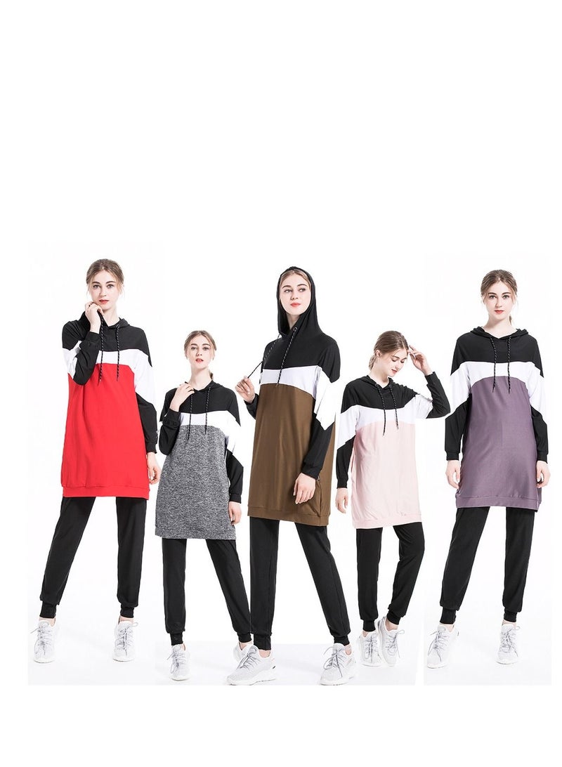 Loquat 10 Piece Autumn And Winter New Middle East Arab Hui Muslim Sports And Leisure Suit Multicolour  - Image 1