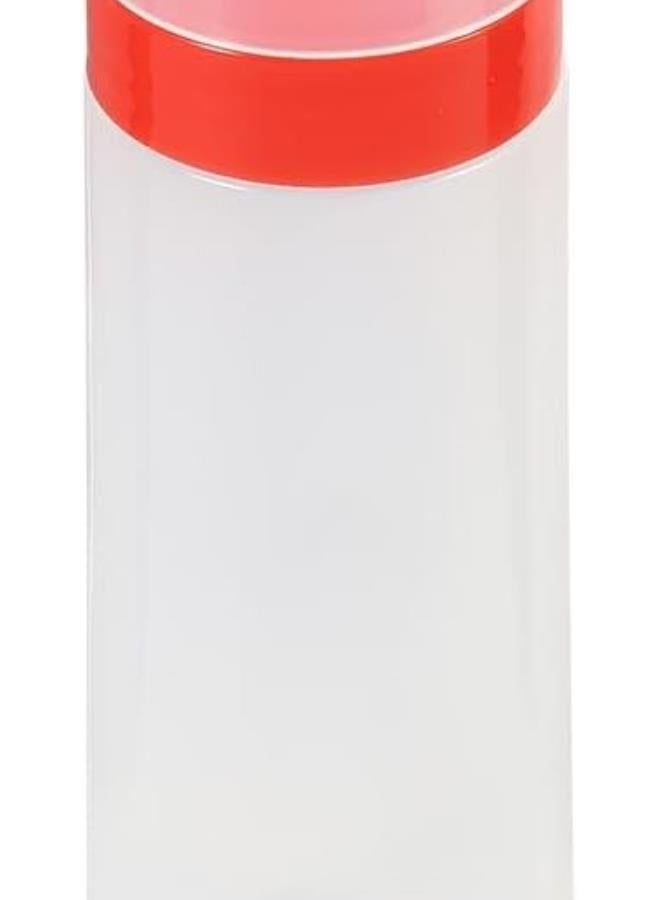 4-Hole Sauce Bottle, 300ml 4?Hole Squeeze Type Sauce Bottle Safe Resin Condiment Dispenser For Ketchup Jam Mayonnaise Olive Oil BBQ Sauce Salad Dressing (Red)  - Image 1