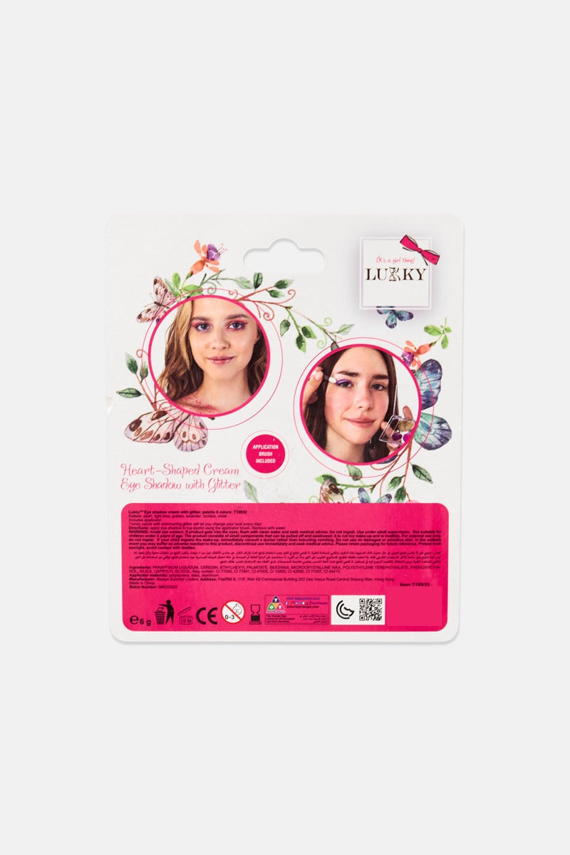 Lucky Heart Shaped Cream Eye Shadow With Glitter 6g - Image 2