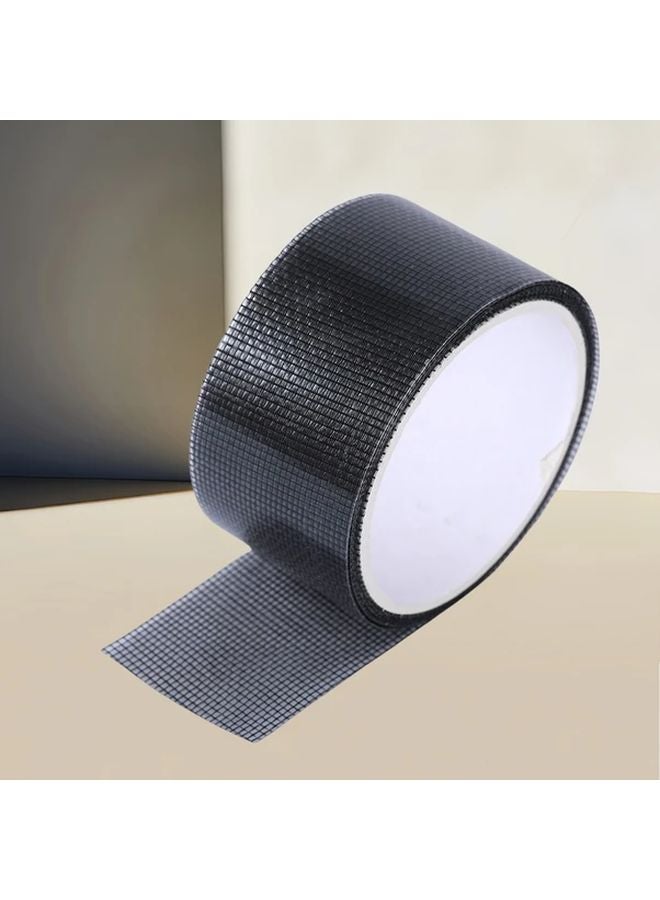 Black Fiberglass Mesh Repair Tape Strong Adhesive Waterproof Easy To Use - Image 1