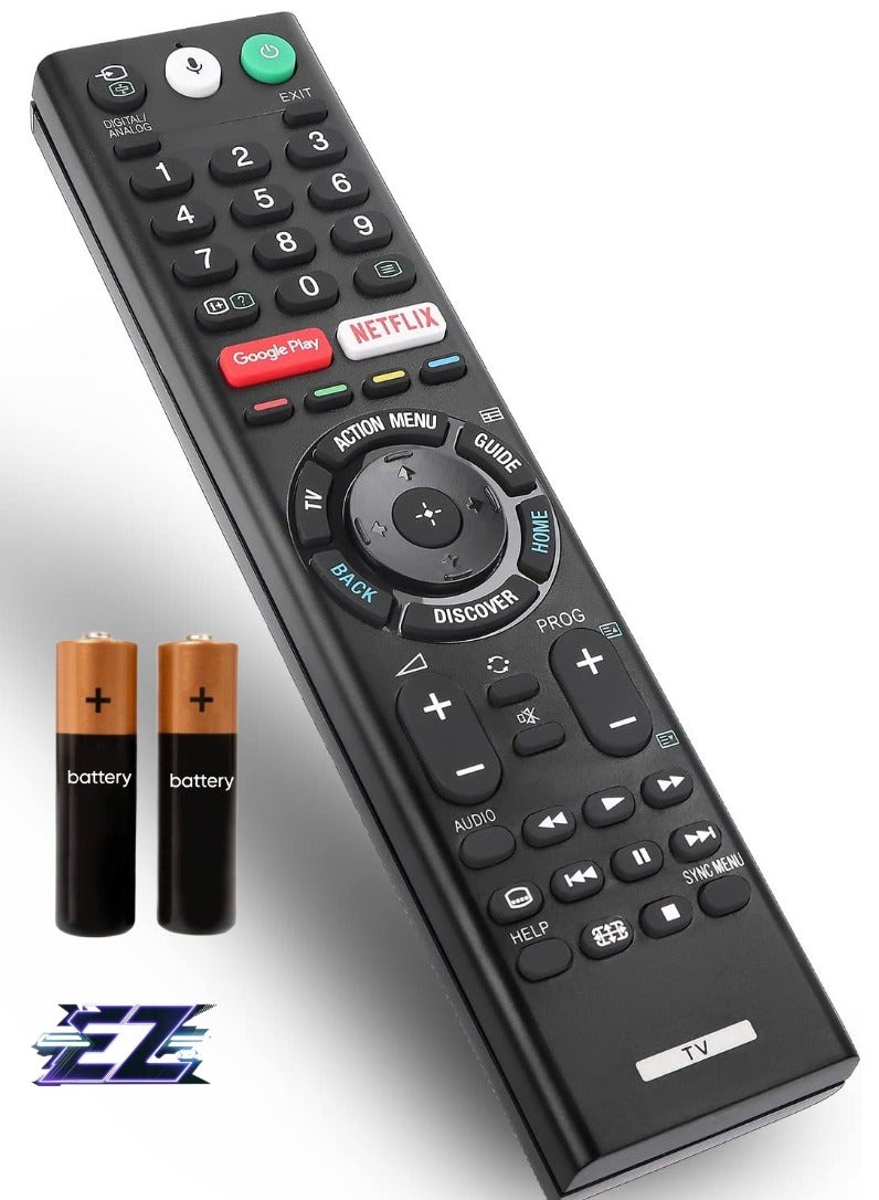 ELTRAZONE Universal Remote Control for Sony Smart TV – Bluetooth Remote for All Sony Bravia LED, OLED, LCD, 4K UHD HDTV HDR Android TVs with Google Play and Netflix Buttons (RMF-TX200U, RMF-TX300U/TX310U) - Image 1